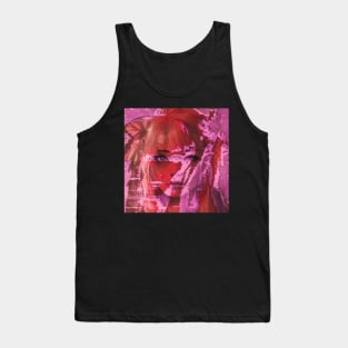 Penthouse Haunting - Glitch Art Portrait Tank Top